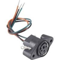 BKL Electronic 0204028 Miniatuur-DIN-connector Bus, inbouw verticaal Aantal polen: 8 Zwart 1 stuk(s)