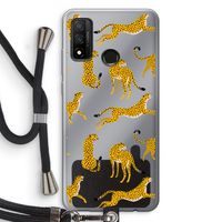 Luipaard: Huawei P Smart (2020) Transparant Hoesje met koord Luipaard: Huawei P Smart (2020) Transparant Hoesje met koord
