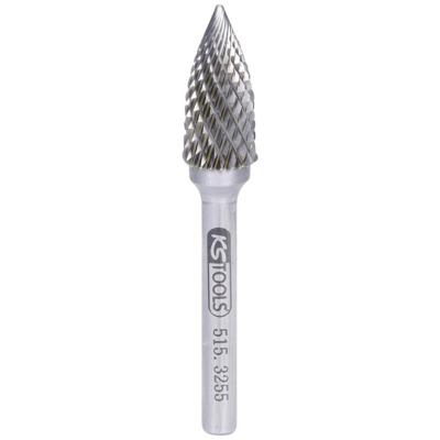 KS Tools 5153255 Freesstift Hardmetaal Lengte 70 mm Afmeting, Ø 6 mm