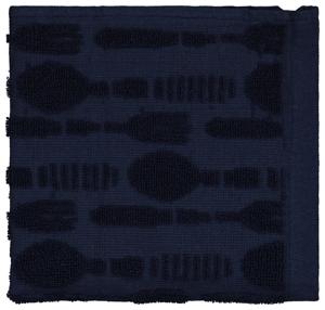 HEMA Keukendoek Bestek 50x50 Katoen Donkerblauw (donkerblauw)