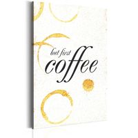 Schilderij - My Home: Coffee, Koffie
