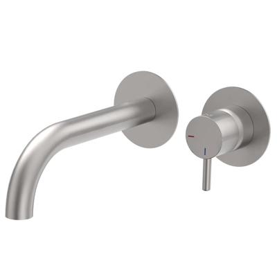 Wastafelkraan Duero | Inbouw | Mengkraan | Incl.Inbouwdeel | Rond | RVS look