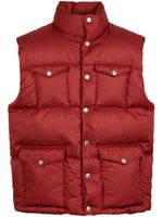 Bally gilet matelassé à col montant - Rouge - thumbnail