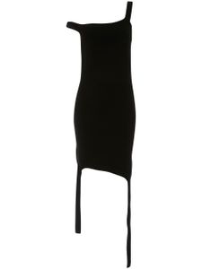 JW Anderson robe courte à design asymétrique - Noir