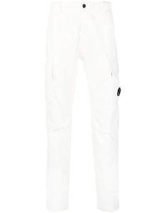 C.P. Company pantalon en coton à détail verre de lunette signature - Blanc