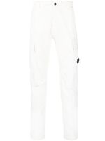 C.P. Company pantalon en coton à détail verre de lunette signature - Blanc