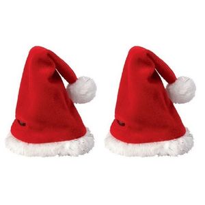 2x Mini kerstmutsjes / kerstmutsen