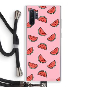Watermeloen: Samsung Galaxy Note 10 Plus Transparant Hoesje met koord