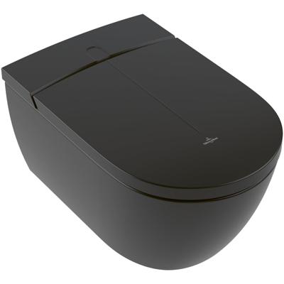 Villeroy & Boch Viclean I200 Douche WC - spoelrandloos - directflush - CeramicPlus - Pure black (mat zwart) v0e200r7