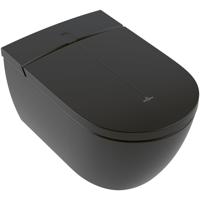 Villeroy & Boch Viclean I200 Douche WC - spoelrandloos - directflush - CeramicPlus - Pure black (mat zwart) v0e200r7 Villeroy & Boch Viclean I200 Douche WC - spoelrandloos - directflush - CeramicPlus - Pure black (mat zwart) v0e200r7