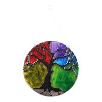 Meerkleurig Resin Sarana Ornament - Tree of Life - thumbnail