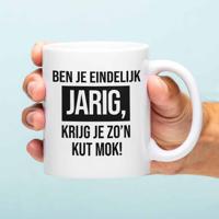 Mok Ben je eindelijk jarig, krijg je zo'n kut mok!