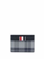 Thom Browne porte-cartes à motif tartan - Gris Thom Browne porte-cartes à motif tartan - Gris