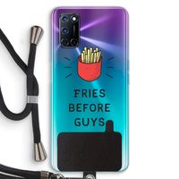 Fries before guys: Oppo A72 Transparant Hoesje met koord