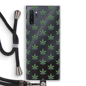 Weed: Samsung Galaxy Note 10 Plus Transparant Hoesje met koord