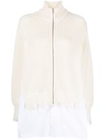 MM6 Maison Margiela pull à effet usé - Blanc