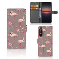 Sony Xperia 1 II | Telefoonhoesje | Met pasjeshouder | Flamingo Sony Xperia 1 II | Telefoonhoesje | Met pasjeshouder | Flamingo