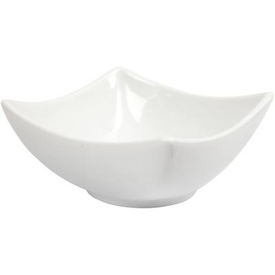 Creativ Company Schaal, h: 4,5 cm, d 10 cm, wit, 12 stuk/ 1 doos