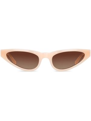 Linda Farrow x Magda Butrym lunettes de soleil oversize - Rose