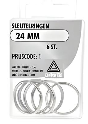 Sleutelringen 24mm 6st - Deltafix