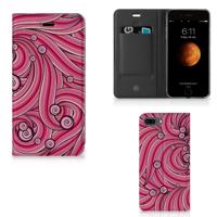 Apple iPhone 7 Plus | 8 Plus | Bookcase | Swirl Pink