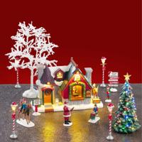 Kerstdorpminiatuur Santa's Snack Shack Set 15x50x26 cm - Lemax Kerstdorpminiatuur Santa's Snack Shack Set 15x50x26 cm - Lemax