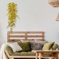 Herfst Maple kunst hangplant 120cm - geel