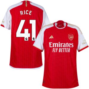 Arsenal Authentic Heat.RDY Shirt Thuis 2023-2024 + Rice 41 (Premier League)