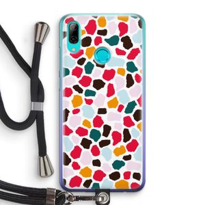 Colored Giraffe: Huawei P Smart (2019) Transparant Hoesje met koord