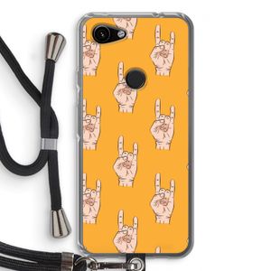 Rock: Pixel 3a Transparant Hoesje met koord