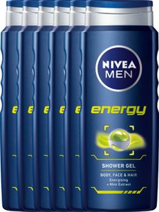 Nivea Men Energy Douchegel Voordeelverpakking 6x500ml