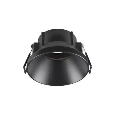 SLV InbouwringNew Tria 75 rond zwart - verdiept met kraag - zonder fitting - 1007449