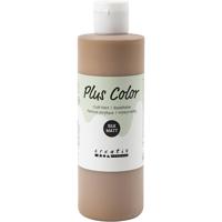 Plus Color acrylverf, lichtbruin, 250 ml/ 1 fles