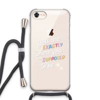 Right Place: iPhone 7 Transparant Hoesje met koord