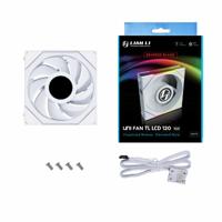 Lian Li 12RTLLCD1W koelsysteem voor computers Computer behuizing Ventilator 12 cm Wit 1 stuk(s) - thumbnail