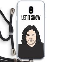 Let It Snow: Samsung Galaxy J3 (2017) Transparant Hoesje met koord