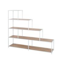 Planken Versa Wit PVC Metaal Hout MDF 33 x 135 x 150 cm