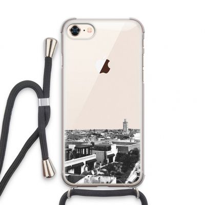 Marrakech Skyline : iPhone 7 Transparant Hoesje met koord