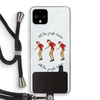 Jingle Ladies: Pixel 4 Transparant Hoesje met koord