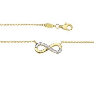 TFT Collier Geelgoud Infinity Zirkonia 1,0 mm x 41+4 cm