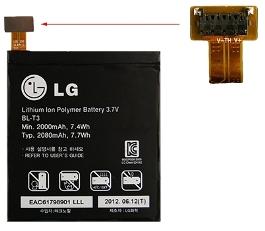 LG accu BL-T3 origineel