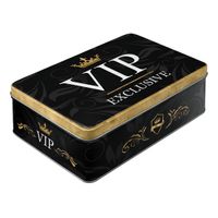 Vip exclusive bewaarblik van metaal 23 cm