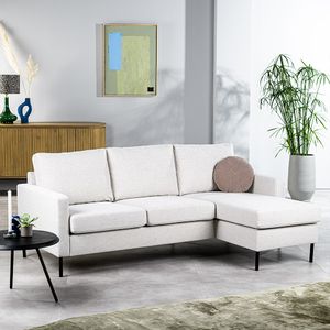 Haluta - Hoekbank Valentijn - 200 x 133 x 80 cm - Naturel - Rechts