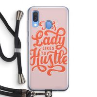 Hustle Lady: Samsung Galaxy A40 Transparant Hoesje met koord