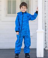 Waterproof Softshell Overall Comfy Sharks Blue Jumpsuit - thumbnail