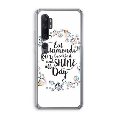 Diamonds: Xiaomi Mi Note 10 Transparant Hoesje