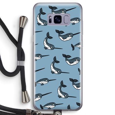 Narwhal: Samsung Galaxy S8 Transparant Hoesje met koord