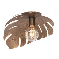 Steinhauer Plafondlamp Feuilleter L 38 cm brons - thumbnail