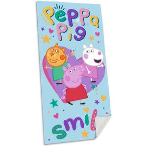 Peppa Pig strand/badlaken - 70 x 140 cm - katoen - voor kinderen   -