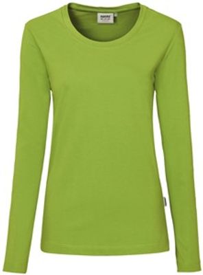 Hakro 179 Women's long-sleeved shirt MIKRALINAR® - Kiwi - 5XL